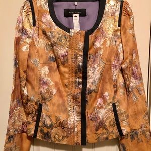 Elie Tahari Tessa Metallic Jacket